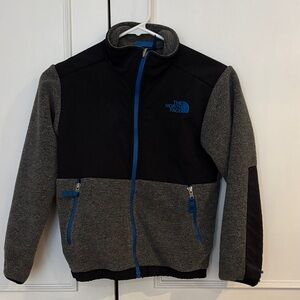 The North Face Kids Black and Gray Puffer Jacket